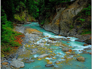 Mountains River, river, beautiful, mountains HD wallpaper