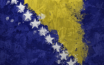 Stars, Texture, Textures, Paint, Stains, Spots, Flag, Symbolism, Bosnia And Herzegovina HD wallpaper