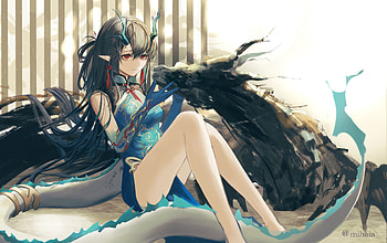 Dusk from the game Arknights, from, Dusk, game Arknights, the HD wallpaper