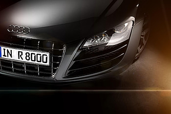 Audi, Cars, Lights, Headlights, Front Bumper, R8 HD wallpaper
