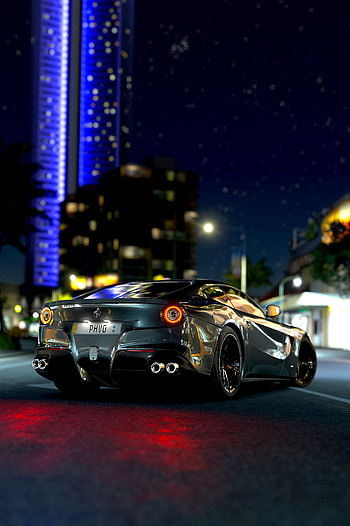 Sports, Ferrari, Cars, Sports Car, Back View, Rear View, Ferrari F12, Race HD phone wallpaper