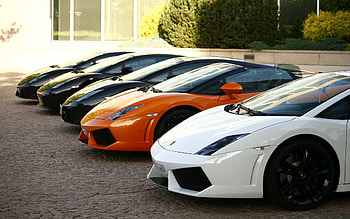 Trees, Lamborghini, Cars, Building, Gaillardo, Guyardo HD wallpaper
