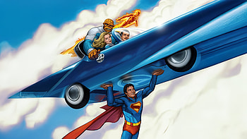 Fantastic Four And Superman Sky Adventure, the-fantastic-four-first-steps, the-fantastic-four, movies, 2025-movies, fantasticar, superman, human-torch, mister-fantastic, invisible-woman, fantastic-four, vanessa-kirby, pedro-pascal, ben-grimm, superheroes, artwork, art, digital-art, artstation HD wallpaper