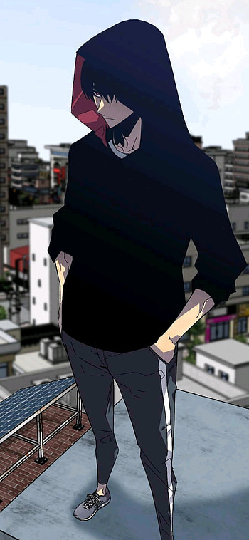 Anime Boy, manhwa, street fashion, black HD phone wallpaper