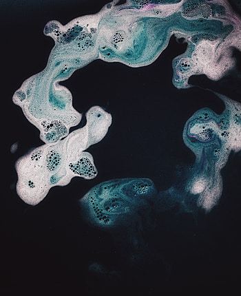 Bubbles, Macro, Dark, Paint, Liquid HD phone wallpaper
