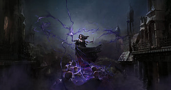 Path of Exile 2 Necromancer, Video Game, Lightning Spell HD wallpaper