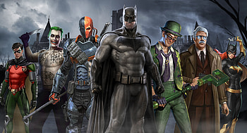 Dc Superheroes Fan Art, superheroes, batman, joker, batgirl, deathstroke, artwork, deviantart, digital-art HD wallpaper