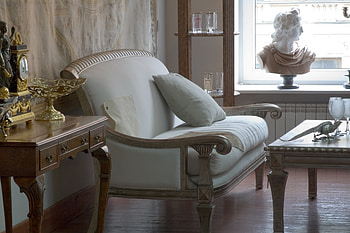 Interior, Miscellanea, Miscellaneous, Table, Room, Style, Mood, Bust, Small Sofa, Settee HD wallpaper