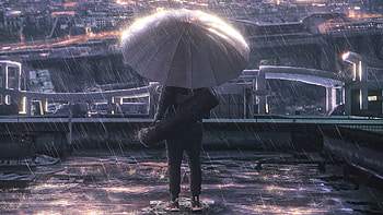 New York Rains, artist, artwork, digital-art, artstation HD wallpaper