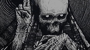 dark fantast skeleton skull occult horror creepy spooky scary halloween HD wallpaper