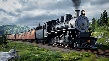 Stunning Locomotive in Ultra, locomotive, steam train, railroad, landscape HD wallpaper