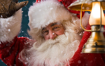 Santa Claus, old, white, craciun, man, christmas, red, lantern HD wallpaper