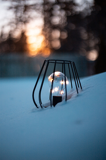 Snow, Shine, Light, Miscellanea, Miscellaneous, Garland, Light Bulb HD phone wallpaper