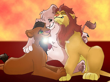 friends forever, lion, fox, friends, forever HD wallpaper