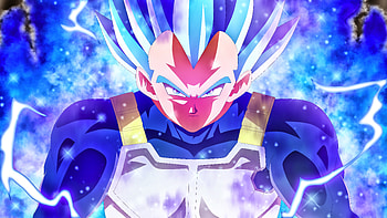 Super saiyan, blue vegeta, dragon ball, anime boy HD wallpaper