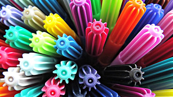 Markers, Miscellanea, Miscellaneous, Multicolored, Motley, Caps HD wallpaper