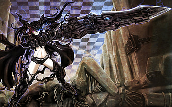 Awesome BRS, black, shooter, big, weapon, mato, kuroi, rock HD wallpaper