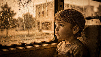 Rainy Route Reverie — School Bus, School Bus HD wallpaper