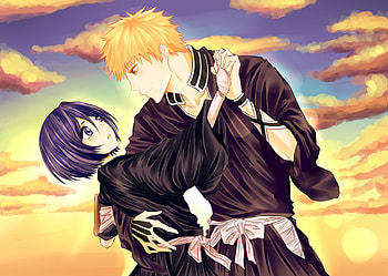 Ichigo and Rukia, Love story, Emotional connection, Enduring relationship HD wallpaper