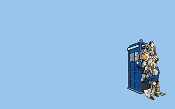 Tardis-doctor-who-fun-art- HD wallpaper