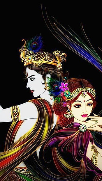 Radha Krishna, natkhat krishna radhe jodi, radhe krishna jodi HD phone wallpaper