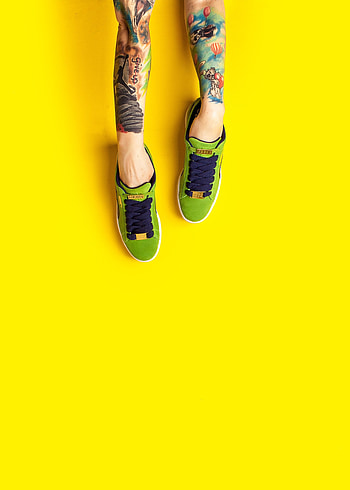 Miscellanea, Miscellaneous, Legs, Sneakers, Tattoo, Tattoos HD phone wallpaper