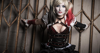 Harley Quinn Cosplay, suicide-squad, girls, cosplay HD wallpaper
