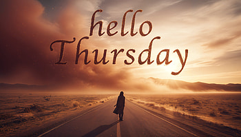 Hello Thursday — Sunrise Road, Silhouette HD wallpaper
