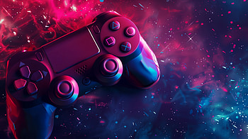 Cosmic PlayStation Vibes, video game, gamer, controller, PlayStation HD wallpaper