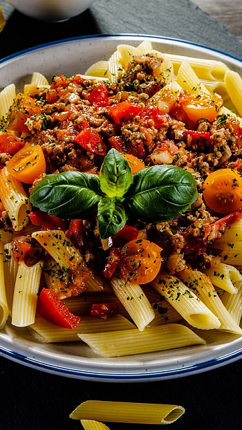 Food lover's delight, Pasta perfection, Gourmet indulgence, Food pasta HD phone wallpaper