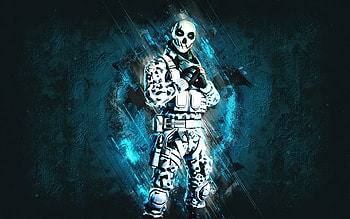 Fortnite Arctic Metal Mouth Skin, Fortnite, main characters, blue stone background, Arctic Metal Mouth, Fortnite skins, Arctic Metal Mouth Skin, Arctic Metal Mouth Fortnite, Fortnite characters HD wallpaper