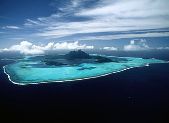 Atoll, landscape, sky, nature HD wallpaper