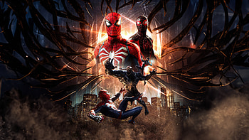 Marvels Spider Man 2 Game , marvels-spider-man-2, spiderman, 2023-games, ps5-games, games, artwork, artist, digital-art HD wallpaper