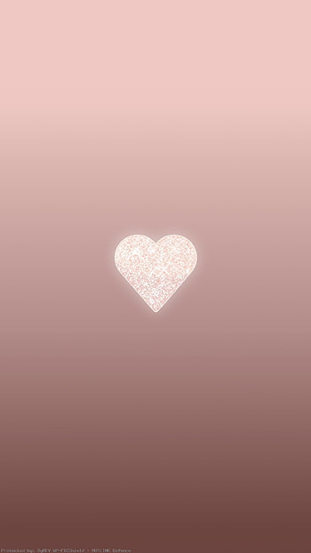Rose-Gold-Heart--background-lock-screen-- HD phone wallpaper