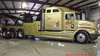 big wrecker, one of a kind, big truck, samson and golith, wrecker HD wallpaper