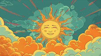Sunny Sky Art, sunshine HD wallpaper