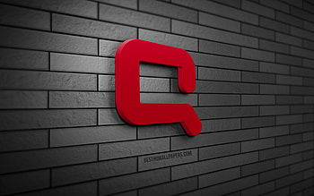 Compaq 3D logo, , gray brickwall, creative, brands, Compaq logo, 3D art, Compaq HD wallpaper