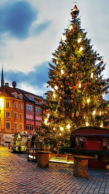 Latvia Travels, Riga Christmas market, Festive spirit, Winter wonderland HD phone wallpaper
