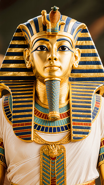 Pharaoh, mask, gold, headdress HD phone wallpaper