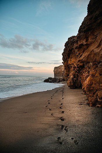Nature, Sky, Sea, Sand, Rocks, Coast HD phone wallpaper