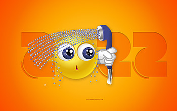 2022 Aquarius Year, Happy New Year 2022, yellow background, 3D Aquarius zodiac sign, 2022 New Year, Aquarius zodiac sign, 2022 concepts, Aquarius HD wallpaper