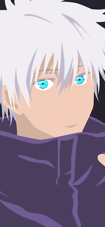 Minimalist Satoru Gojo | Jujutsu Kaisen Anime , minimalist, Satoru Gojo, Anime, Jujutsu Kaisen, minimalist anime HD phone wallpaper
