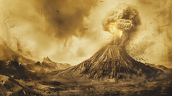 Majestic Volcano Eruption, volcano HD wallpaper