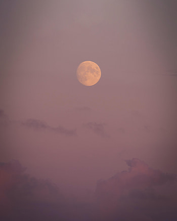 Nature, Sky, Clouds, Moon, Violet, Purple HD phone wallpaper
