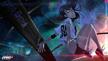Girl On Spaceship</b HD wallpaper