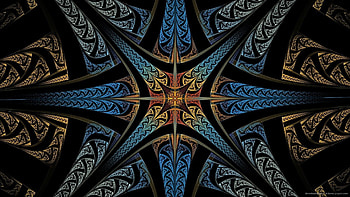 Abstract Starburst Fractal for HD wallpaper