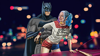 Batman Vs Harley Quinn Suicide Squad , batman, harley-quinn, superheroes, artwork HD wallpaper