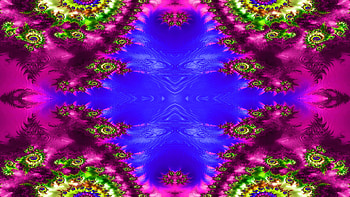 Trippy Psychedelic Fractal, trippy, psychedelic, aesthetic, purple, blue, Abstract, fractal, abstract blue, abstract purple HD wallpaper