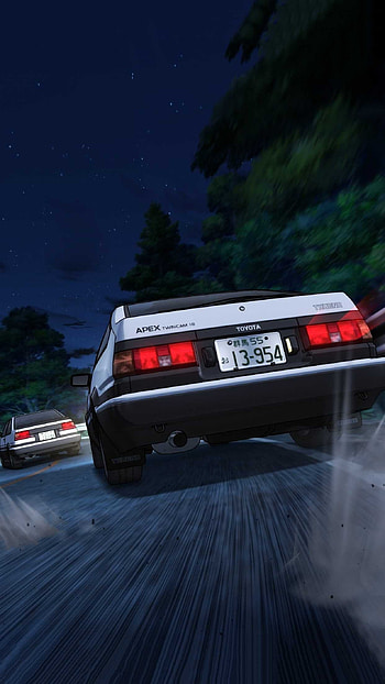 Initial D Anime, Jaw-dropping artwork, Manga masterpiece, Artistic aesthetics HD phone wallpaper