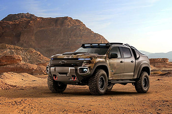 GM, U.S. Army Unveil Chevrolet Colorado ZH2 Fuel Cell Truck, Truck, Bowtie, Gm, Colorado HD wallpaper